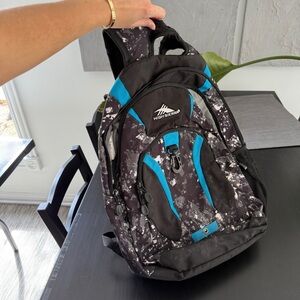 High Sierra Black and Blue Backpack